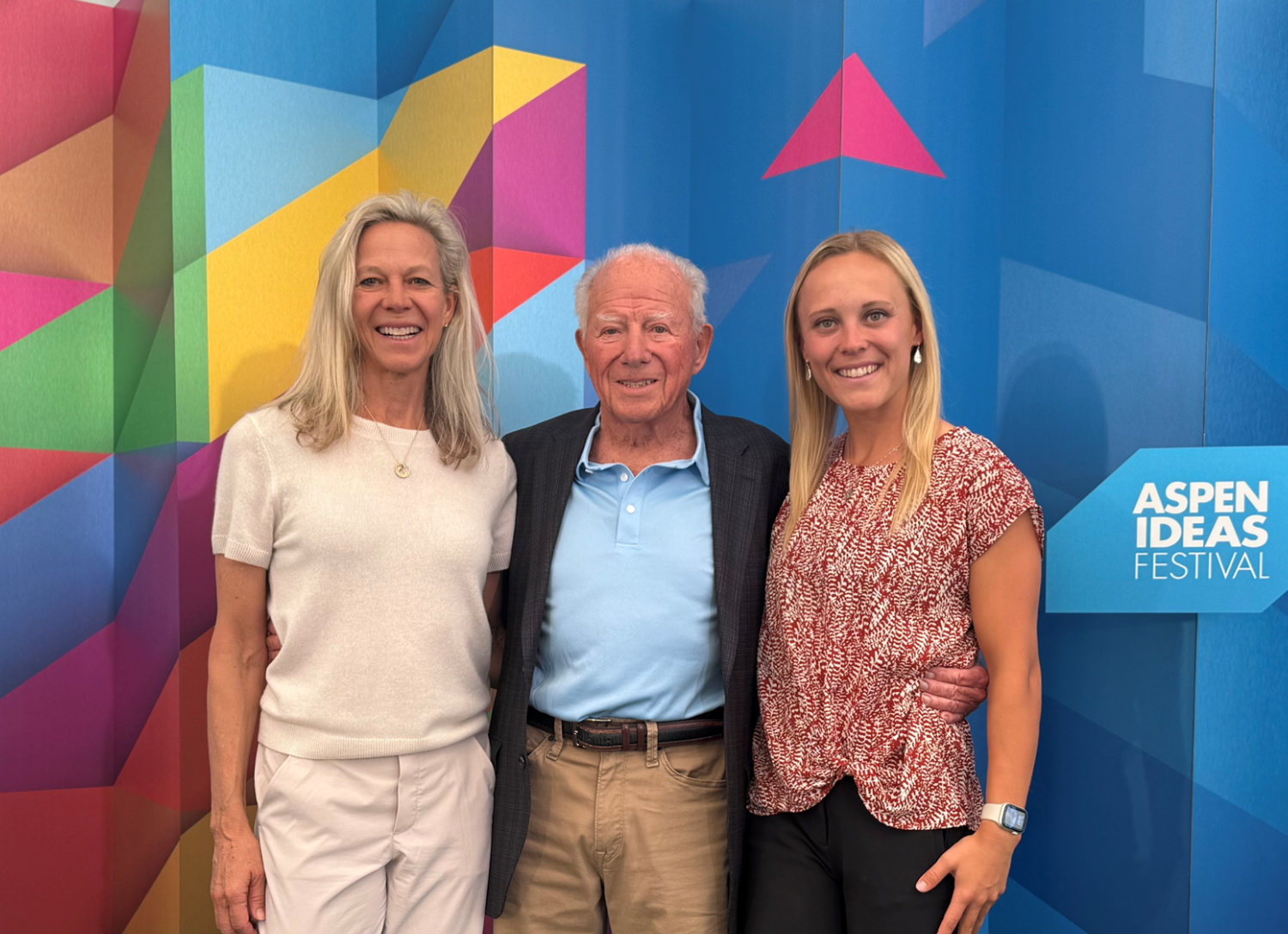 Dr Stuart Brown with his daughter, Lauren Sundstrom, and granddaughter, Mia Sundstrom, CEO of NIFPlay.